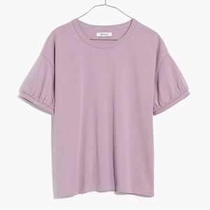 Madewell Women's Lavender Puff Sleeve Top